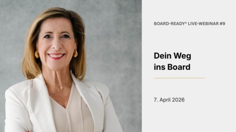 Louisa Böhringer zum Board-Ready Webinar über strategische Sichtbarkeit für Frauen in Führung