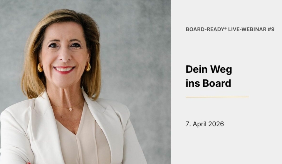 Louisa Böhringer zum Board-Ready Webinar über strategische Sichtbarkeit für Frauen in Führung